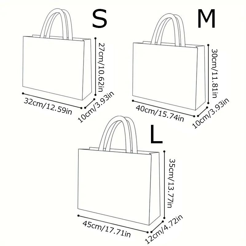 Шесть подарочных пакетов, новый стиль, сумка для одежды, тисненая упаковочная сумка, подарочная сумка для покупок, коммерческая нетканая сумка