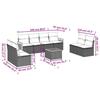 VidaXL Salon de Jardin avec Coussins 9 pcs, Canapés de Terrasse, Ensemble de Meubles de Patio, Mobilier d'Extérieur, Gris 3227579
