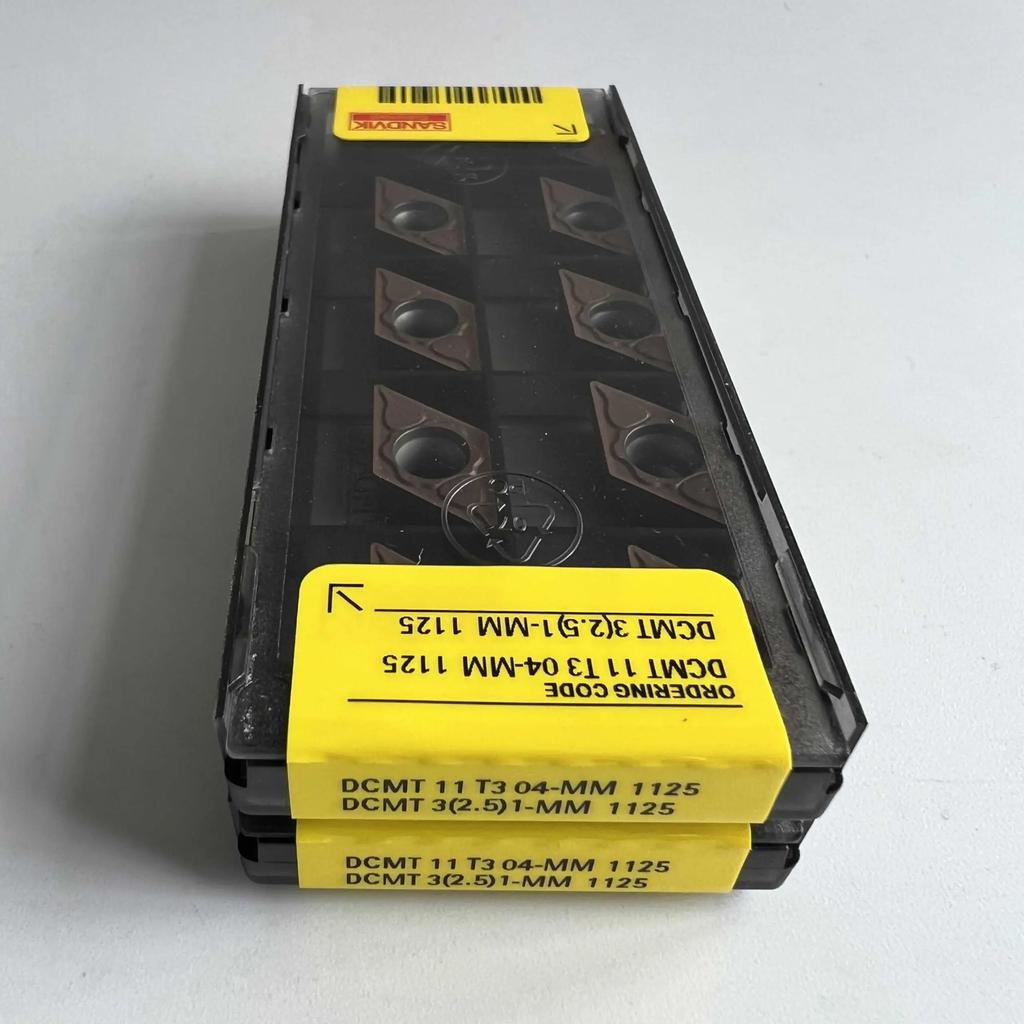 Original Sandvik / DCMT11T304-MM 1125 / CNC Lathe Carbide Blade 10 Pcs