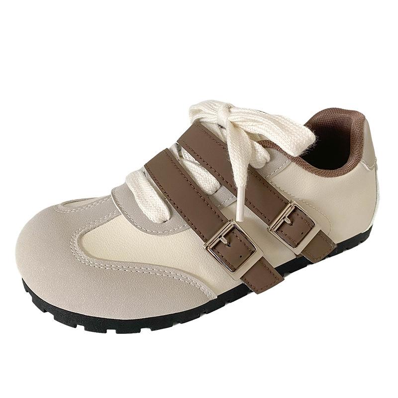 B3506 Puff Shoes Series/латексные стельки Mango Head Little White Shoes Женская обувь для скейтбординга Dexun Shoes 2024 Новинка Популярная