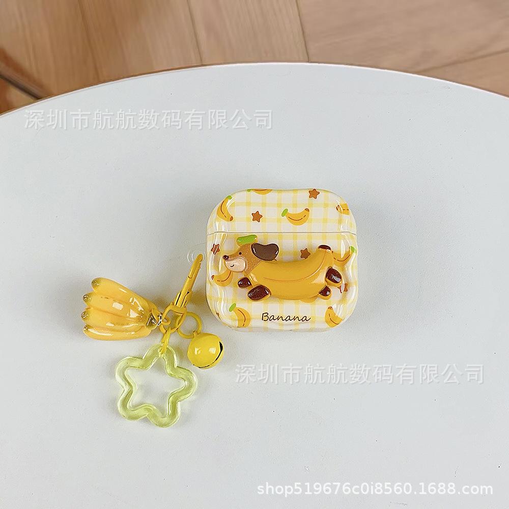 Stereo banana dog for AirPods 1 apple bluetooth wireless 1/1 generation airpodspro1 earphone cover cute