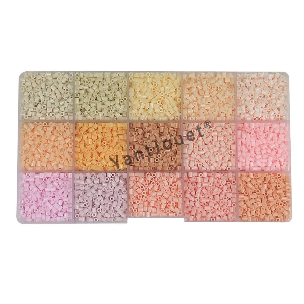 Yantjouet 15 цветов 2,6 мм Мини-бусины Набор цветов 650 шт. Hama Beads Пазл Игрушка Подарок Для Ребенка DIY Термобусины Для Ребенка Детский Подарок