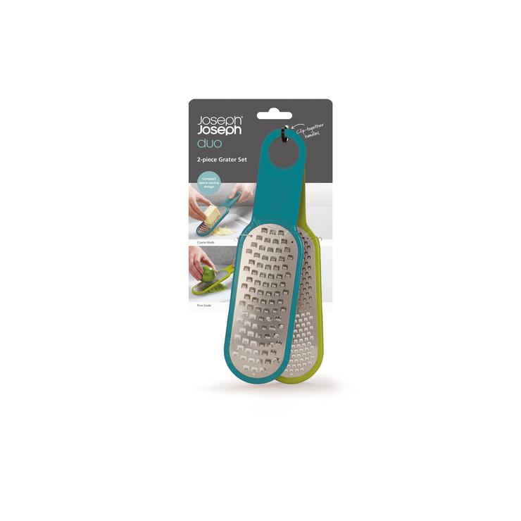 Set of 2 graters Large Small Mesh Duo Joseph Joseph Compact