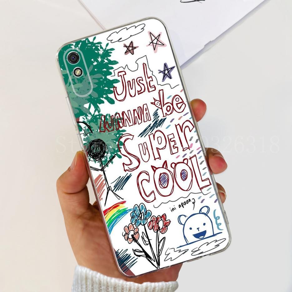 For Xiaomi Redmi 9A Case Stylish Painted Cover Soft Silicone Phone Case For Xiaomi Redmi 9AT 9A Redmi9A Back Cover 6.53'' Bumper