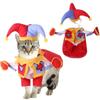 Clown Pet Halloween Cosplay Christmas Funny Outfits Clothes New Dress Hoodie  for Puppy Dogs