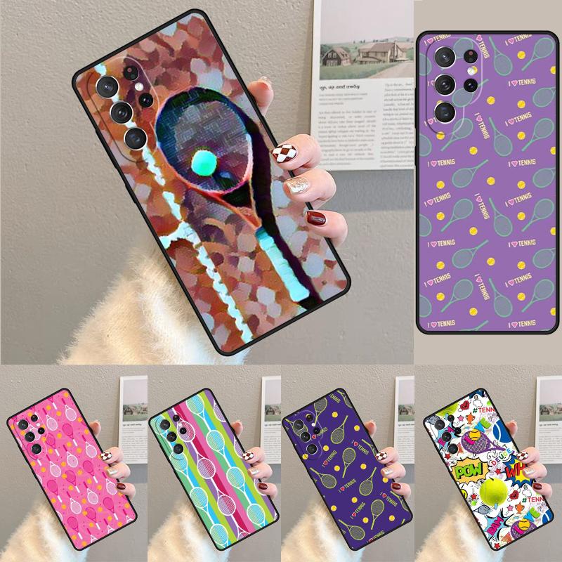 Чехол для телефона из ТПУ с рисунком в виде тенниса для Samsung Galaxy note 10 pro S26 S25 S24 S23 S22 Ultra Plus S21 FE S20 Ударопрочный чехол