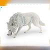 Childrens Static Pvc Wild Animal Figures Featuring Black And White Wolf Collectibles