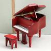 Realistic Looking Mini Piano Model Helpful Small Size Decorative Miniature Musical Instrument Play House Toy