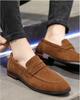 Fashion Men'S Casual Shoes Suede Pu Leather Mens Slip-On Light Comfortable Driving Loafers Moccasins Men Party Wedding Flat