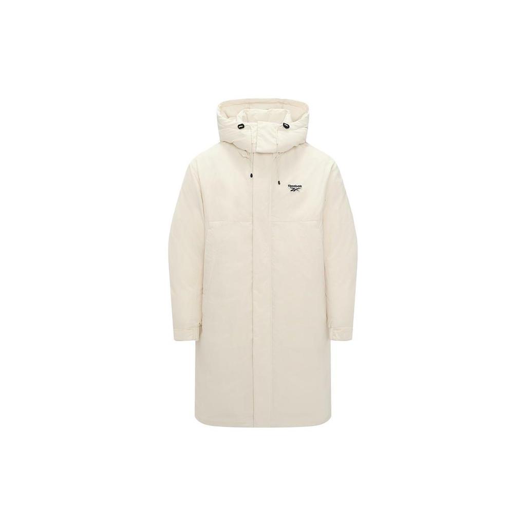 Reebok Color Blocked Logo Long Padded Jacket Unisex Outerwear Off-White 23FRC267UGW2
