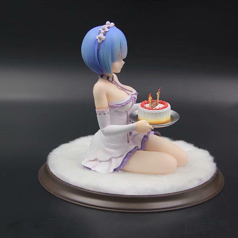 Re Life in A Different World From Zero Rem Birthday Cake Ver ПВХ Аниме Фигурки Детские Коллекционные Модели Игрушки Подарки