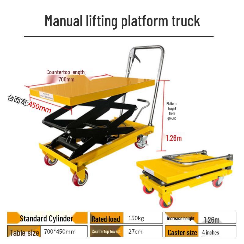 Mobile Electric Hydraulic Scissor Lift Platform Truck