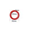 Цветной эмалированный брелок-кольцо из цинкового сплава, аксессуар для сумки