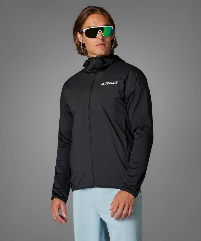 adidas Куртка с капюшоном Terrex Xperior Climawarm+ Windlight Fleece - Черный / Jf1227