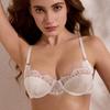 Комплект бюстгальтера большого размера из французского кружева с защитой от провисания для женщин