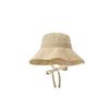 Simple Solid Color Sunscreen Bucket Hat Breathable Adjustable Fisherman Hat Thin Korean Style Wide Brim Sun Hat Hiking