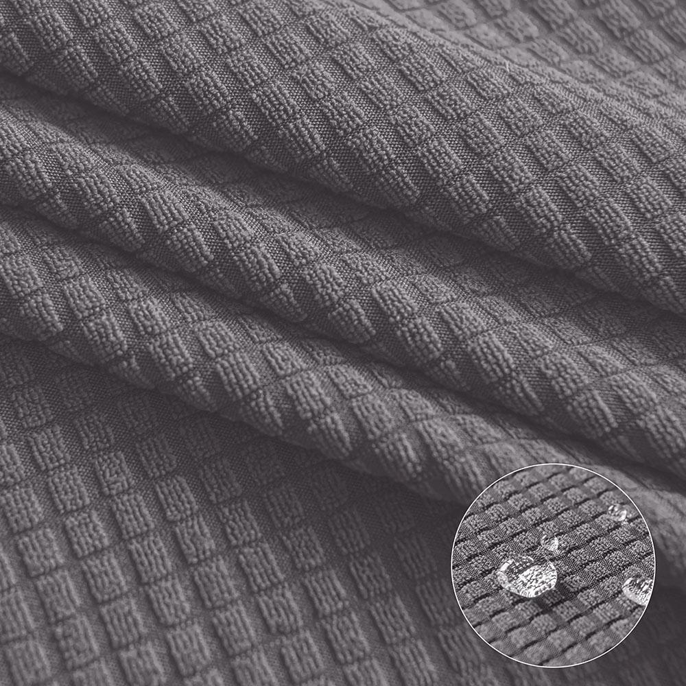 Waterproof Jacquard Chair Covers Weave Solid Corn Elastic Grain Pattern Kitchen Office Chair Covers Dust Proof For Dining Room