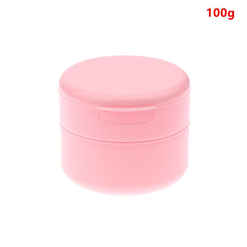 100/150 г Флип-крышка с ложкой Многоразовые флаконы Пустая банка для макияжа Горшочек Дорожный контейнер для крема для лица, лосьона, косметического ватного диска