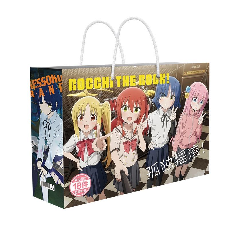 Аниме Счастливый Подарочный Пакет BOCCHI THE ROCK Коллекционная Игрушка Гото Хитори Открытка Постер Закладка Карточки Ломо