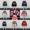 Muay Thai Thai Kick Boxing Kid Children Shorts Fight MMA Elastic Wrist Training Martial Art Satin 6