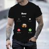 Men Tee T-Shirts Top Beer Is Calling Beer Men Summer Tshirt Harajuku Streetwear Men Women Tshirt New Fashion Trend Shirt Tshirt