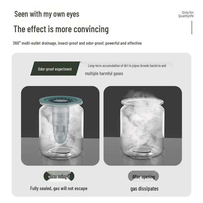 Силиконовая крышка для сливного отверстия в полу: Непроницаемый для запахов, с защитой от обратного потока внутренний блок для туалетов и ванных комнат