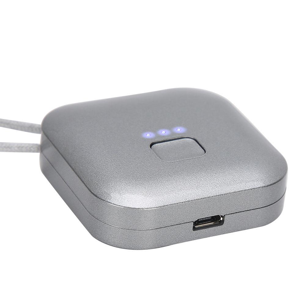 Портативный носимый очиститель воздуха USB персональный мини-ожерелье с отрицательными ионами освежитель воздуха черный