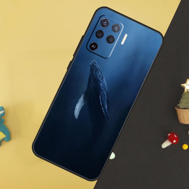 Чехол для плавания с китовой акулой для Oppo A5 Pro A6 A15 A16 A76 A96 A17 A57 A98 A58 A78 A18 A38 A54 A74 A94 A40 A60 A80