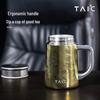 TAIC TBGB-T450 Pure Titanium Insulated Tea Mug with Handle and Filter, 450ml