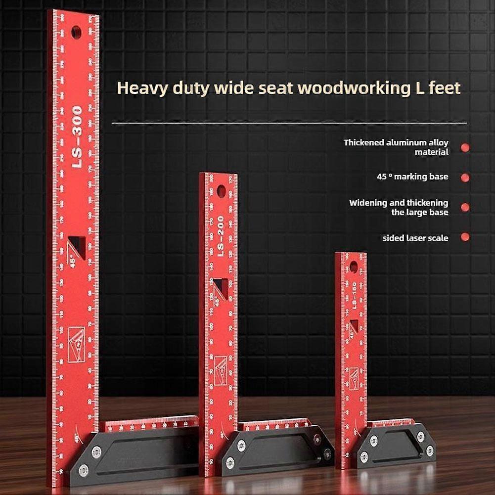 Multi-Angle Measuring Ruler, Carpenter Square, Combination Framing Square, 90°