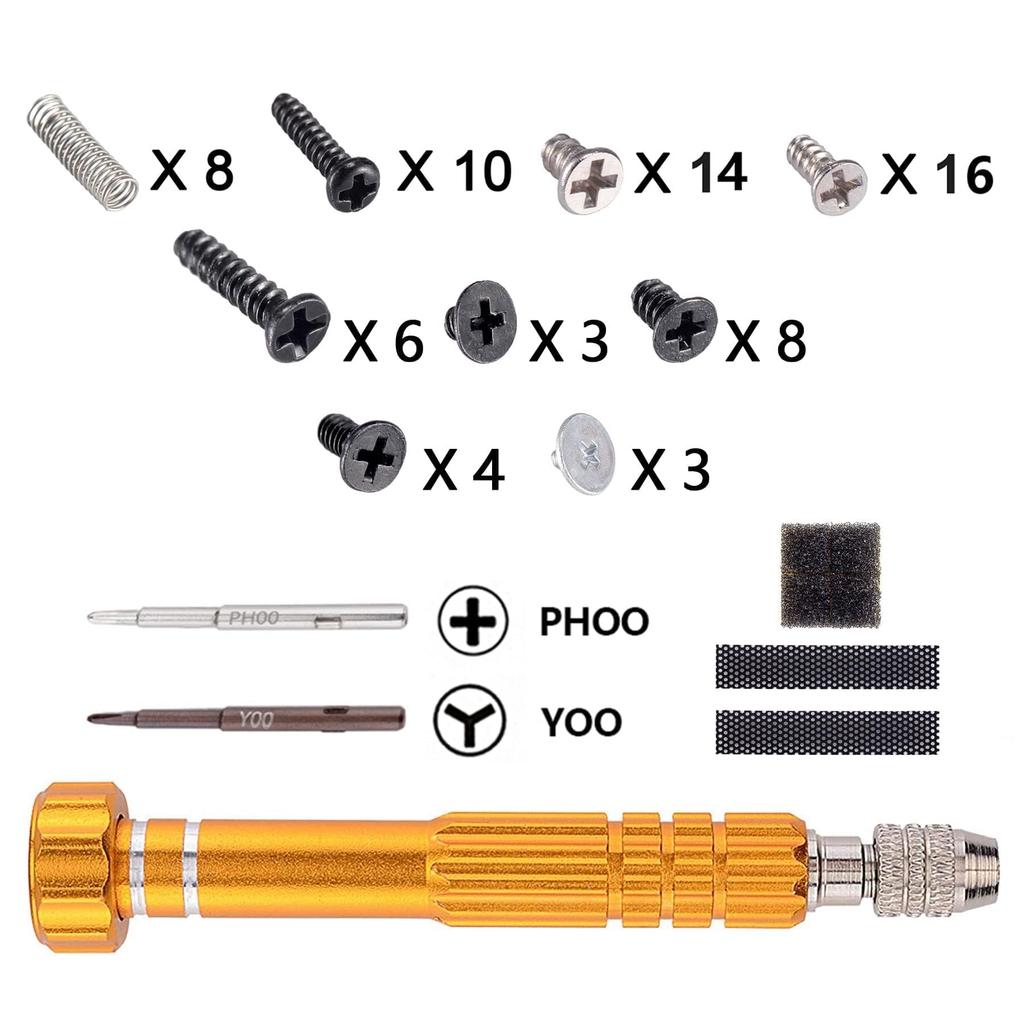 Custom DIY Replacement Case Shell Compatible with eXtremeRate Comes with Patterned Back Holder Handle Controller Full Button Set Switch, Plate,