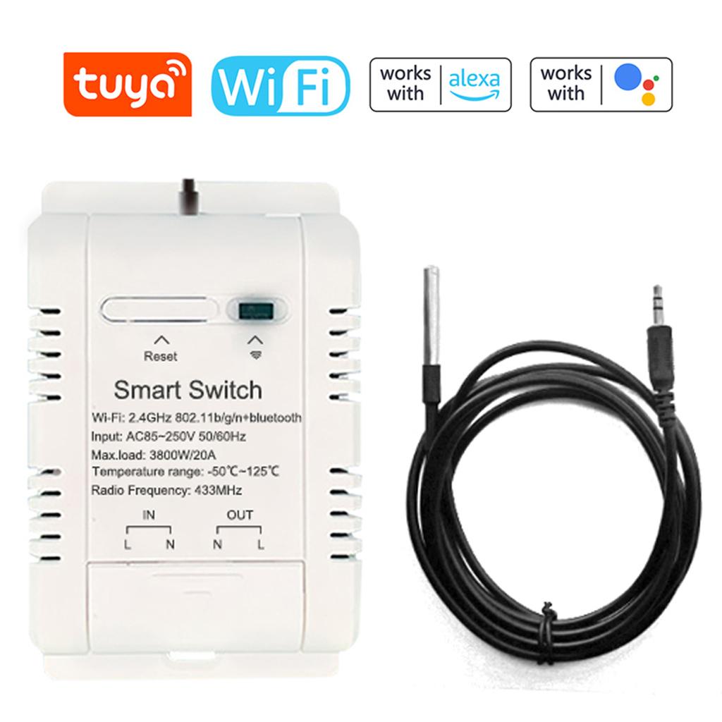 Приложение для мобильного телефона Tuya WiFi с интеллектуальным энергетическим выключателем и температурой в реальном времени