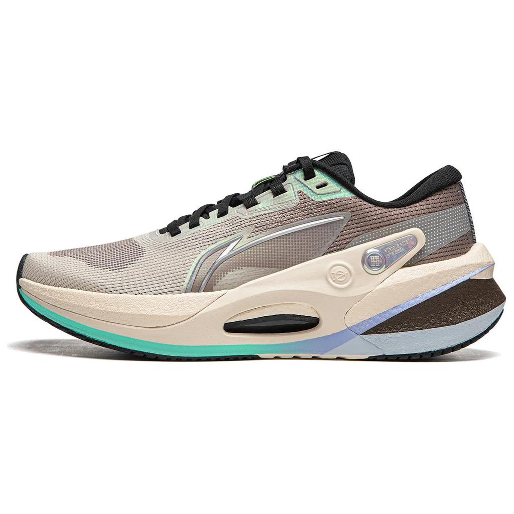 Li Ning Furious Rider 7.0 V2 Беговые кроссовки Мужские Низкие Rock White Gray/Tree Gray Brown ARZU003-13