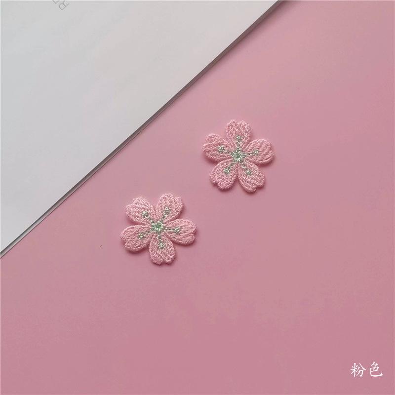 Цветные цветы, вышитые цветы в виде пятилепестков, наклейка на ткань, чехол для мобильного телефона, наклейка на ткань, вязаная нашивка из золотой нити, декоративная вышивка на шляпе