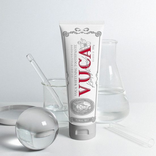 VUCA Classic Whitening Vegan Toothpaste Floral Mint 100g x 4 + Vegan Aqua Mint 110g x 1