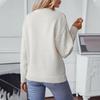 Twist Cable Pullover Sweater for Women In Autumn and Winter New European and American Retro Round Neck Long-sleeved Sweater for Women