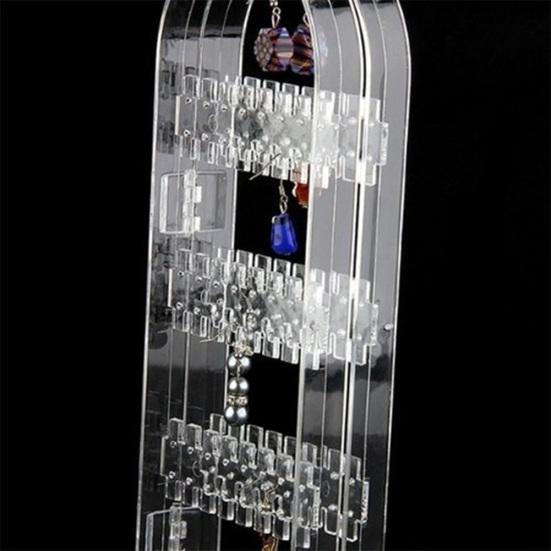 Складной держатель для сережек, стеллаж для хранения ювелирных изделий на экране