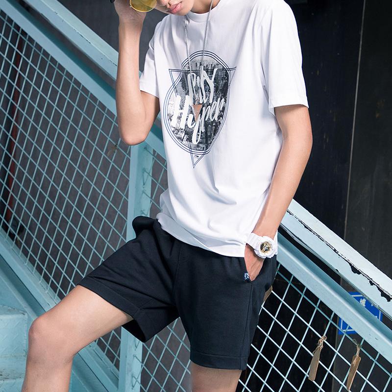 Футболка с коротким рукавом Li Ning Sports Fashion Series с буквенным принтом, мужская, белая, AHSM111-3