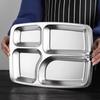 Tianzhi 304 Stainless Steel Divided Meal Tray