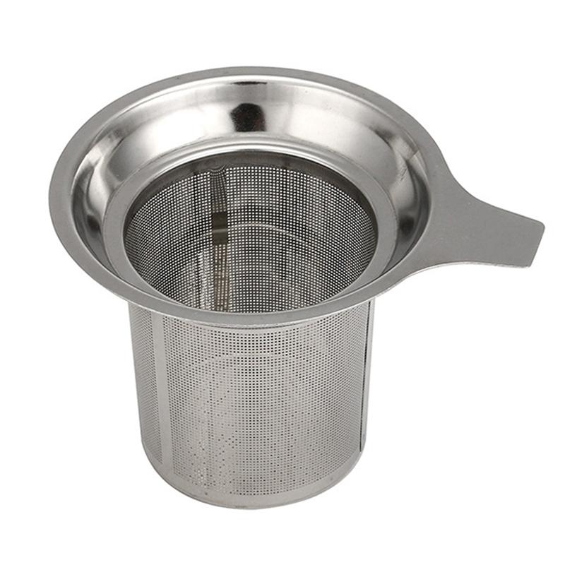Ситечко для заваривания чая из нержавеющей стали, корзина для чая, сетчатый фильтр для листьев, фильтр для чашки, заварочный чайник, аксессуары для заваривания чая
