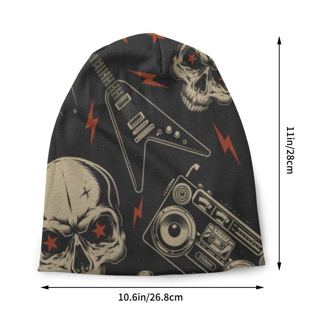 Шапки-капоты в стиле хэви-метал 80-х годов, шапки в стиле хип-хоп, уличные шапки Skullies, панк-рок, унисекс, женские вязаные шапки, термоэластичные шапки