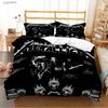 Heavy Metal Music Casal All Season Duvet Cover Comforter Bedding Sets Soft Quilt Cover and Pillowcases Single/Double/Queen/King