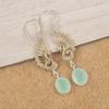 Украшения ручной работы из драгоценных камней Aqua Chalcedony, серьги из стерлингового серебра 925 пробы, уникальные дизайнерские украшения для женщин