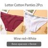 FINETOO New M-2XL Women Underpants Custom Letter Panties Breathable Cotton Underwear Ladies Briefs Casual Panty Female Lingerie