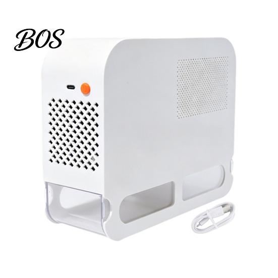 Bird Cage Feeding Accessories Electric Birdseed Shell Separator, Feed Blowing Machine, Transparent Pet Food Dispenser Automatic Millet Husk