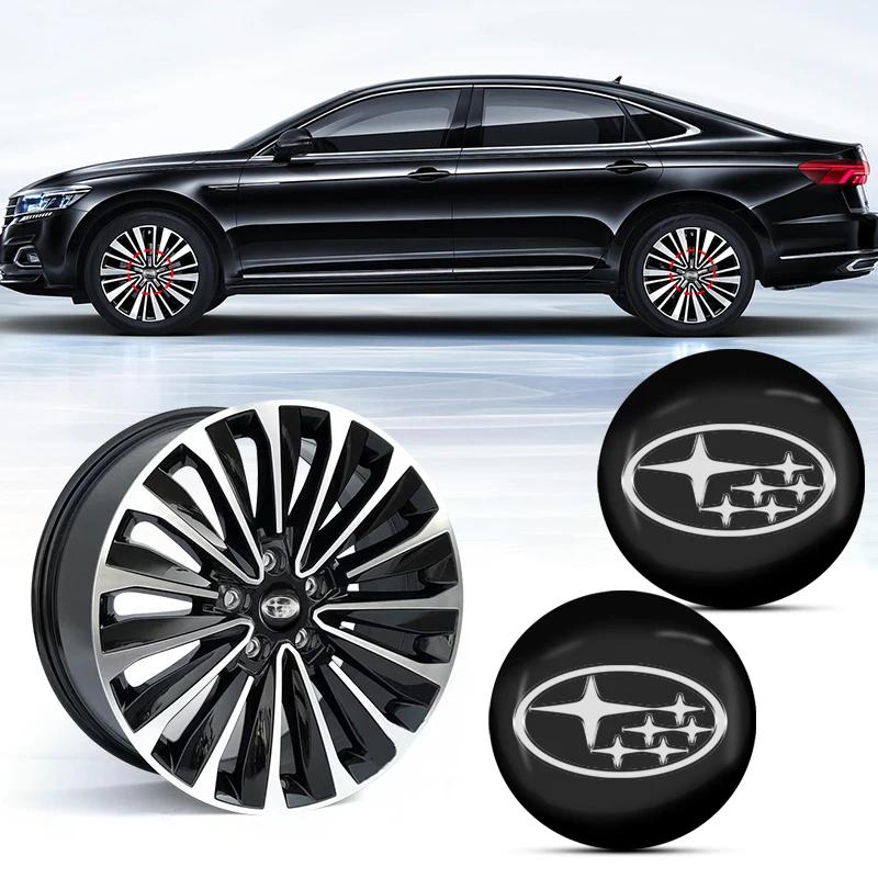 4pcs 56mm Car Wheel Center Hub Cap Rim Cover Emblem Stickers For Subaru Forester SG5 SH SJ Impreza XV Legacy Outback WRX STI GC8 erg3