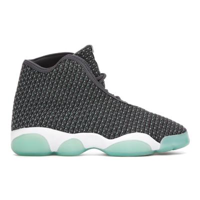 Air Horizon BG Серые Гипер-бирюзовые Детские Кроссовки Синий Темно-серый Белый-Гипер-бирюзовый-Антрацитовый 823583-004