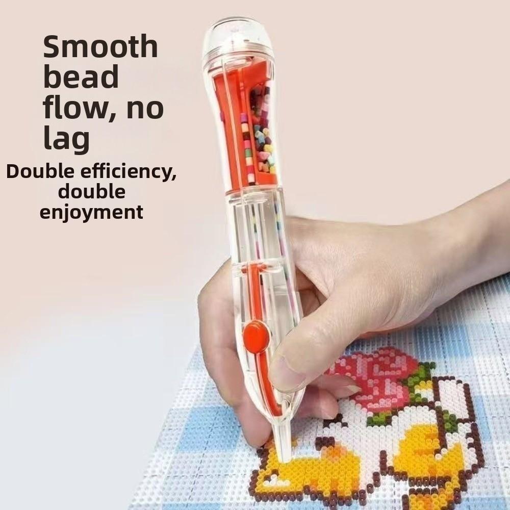 Transparent Body Automatic Fuse Bead Pen Ergonomic Grip Fuse Beads Pen Perler Beads