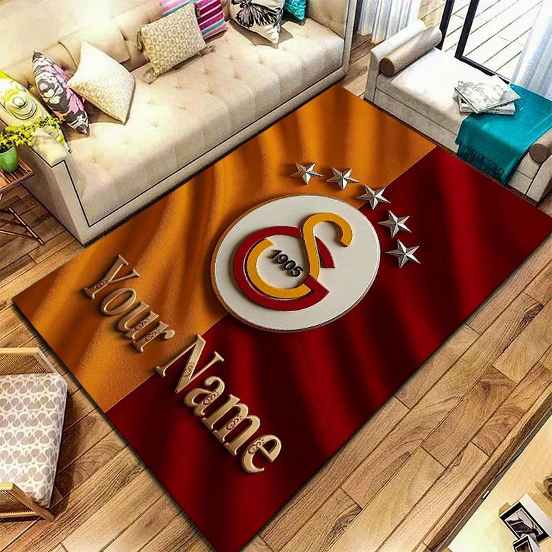 Ковер Galatasaray S с индивидуальным именем для гостиной, спальни, дома, украшение дивана, детский игровой нескользящий коврик