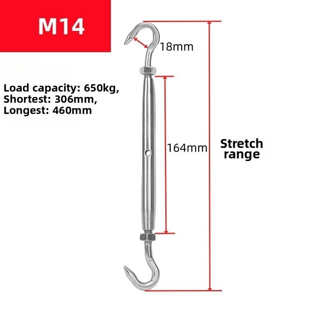 304 Stainless Steel CC Close Type Turnbuckle Adjustable Turnbuckle Tightener  Outdoor Hardware